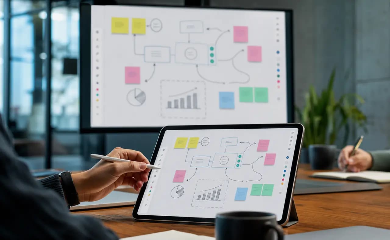 A whiteboard workshop that does not become visual noise