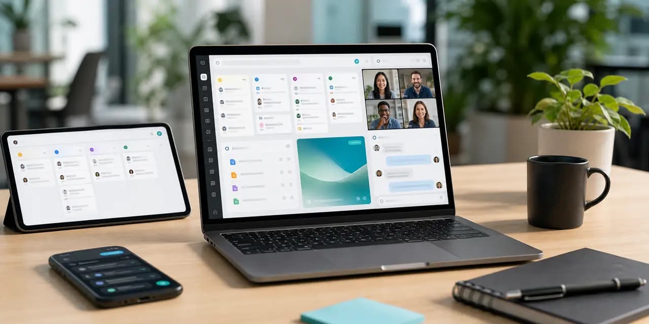 Realistic ChatRook workspace on a laptop
